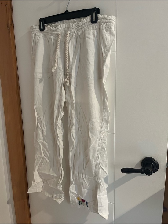 Roxy Pants - Woman’s Roxy Drawstring Linen Blend Pants